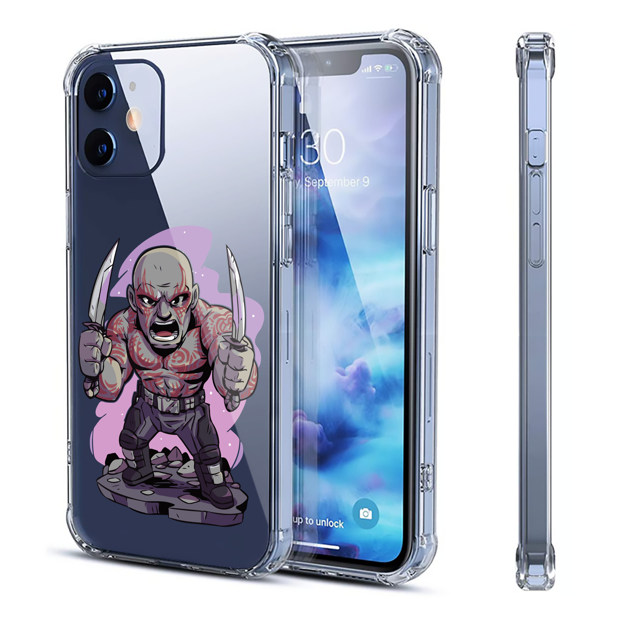 （画像用） アベンジャーズ The Avengers 【iPhone 12シリーズ対応】透明スマホケース（クリアソフトケース）